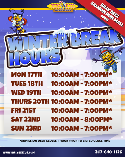 2025 Winter Break Hours Post Post